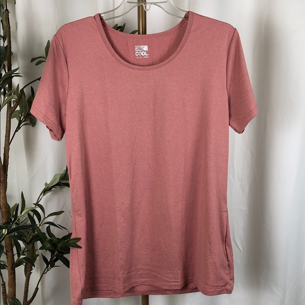 32 Degrees Cool Short Sleeve Tee in Dusty Rose Sz XL (T5)